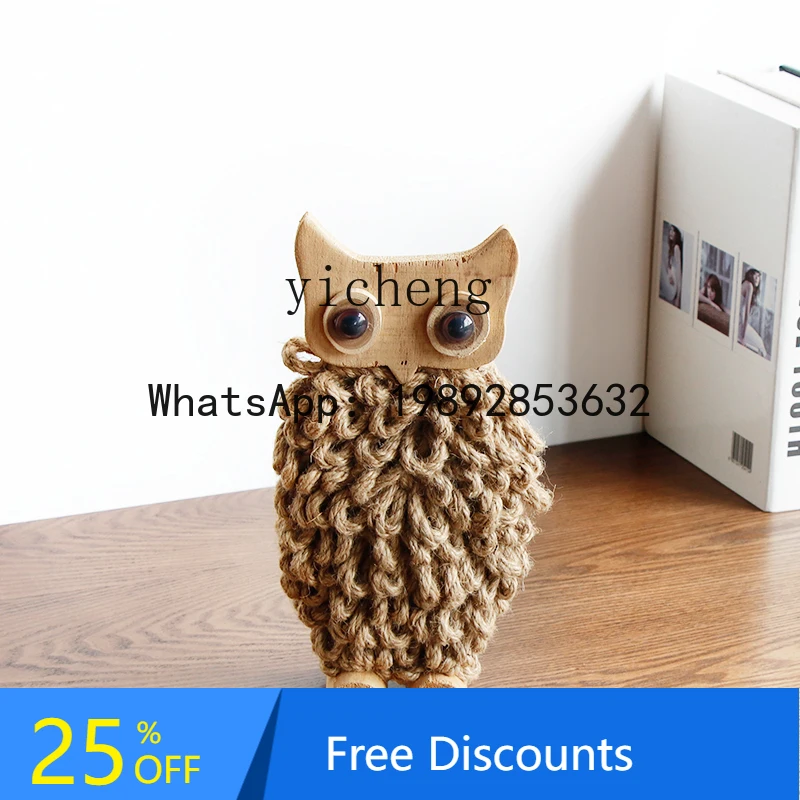 

Деревянное украшение в виде совы, украшение для дома, кабинет, вход, рабочий стол, гостиная, домашний подарок, аксессуары для дома