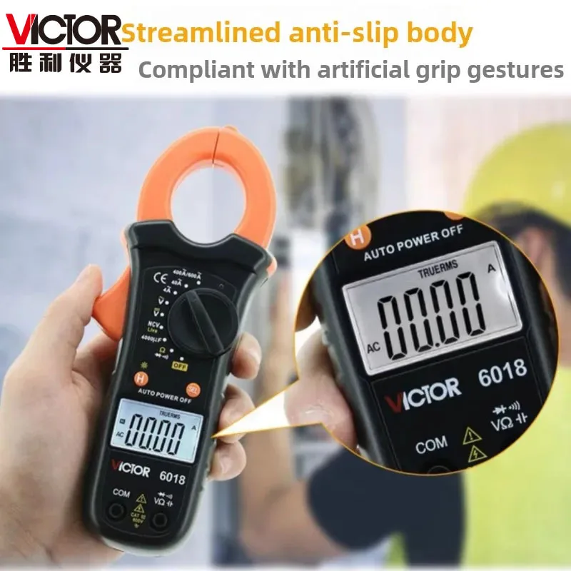 

VICTOR Digital clamp meter ammeter high-precision electrical for Electricians with Current Measurement Function VC6017/VC6018