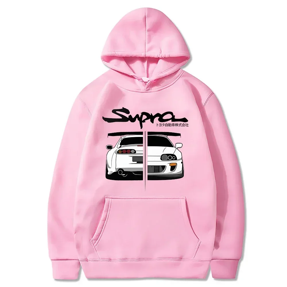 Initial D Supra Hoodies for Men and Women, Manga Print Loose Casual Sweatshirt, Long Sleeve, Japanese Style, Spring Autumn S-3XL