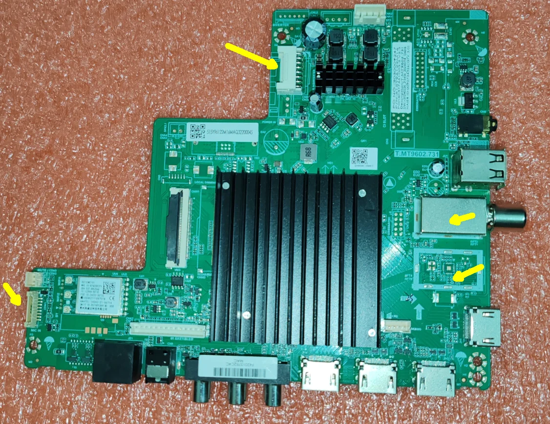 T.MT9602.731  4K wifi network TV motherboard  There are 6 different interfaces, check the photos