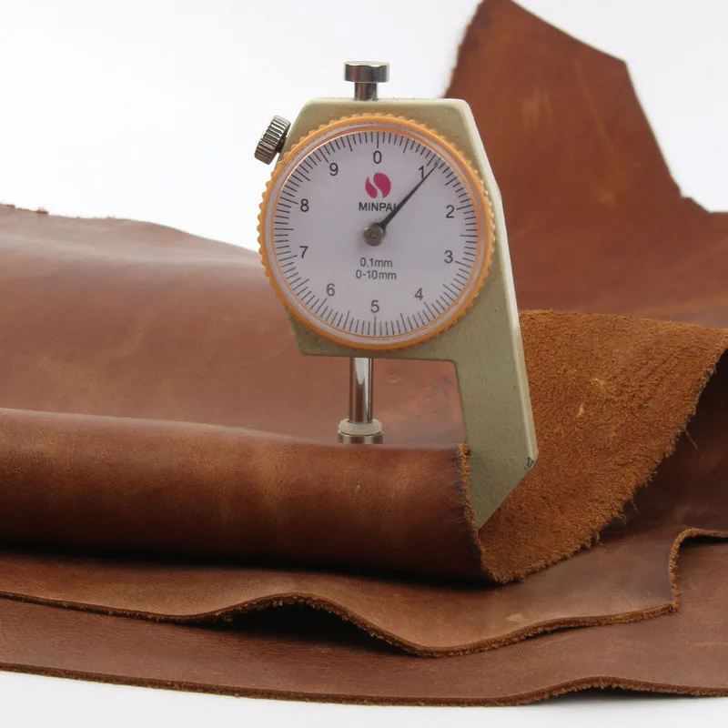 1.2mm Natural Cow Skin Leather Crazy Horse Leather Color Genuine Leather for Diy Leather Craft for Belt Wallet Bag