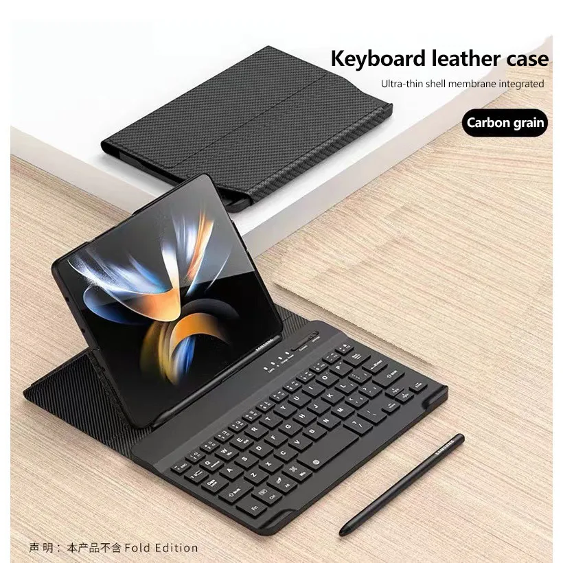 Split Keyboard Case For Samsung Galaxy Z Fold6 Fold 6 5 4 3 2 1 Magnetic Keyboard Leather Stand Support Cover With Pen Slot