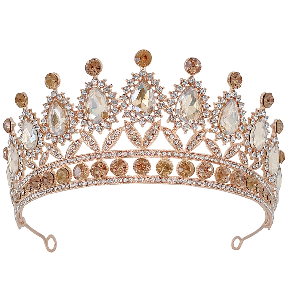 

Crown Wedding Dress Tiara Rhinestone Headband Costume Accessories Bride for Prom Headpiece Women Bridal Bridesmaid