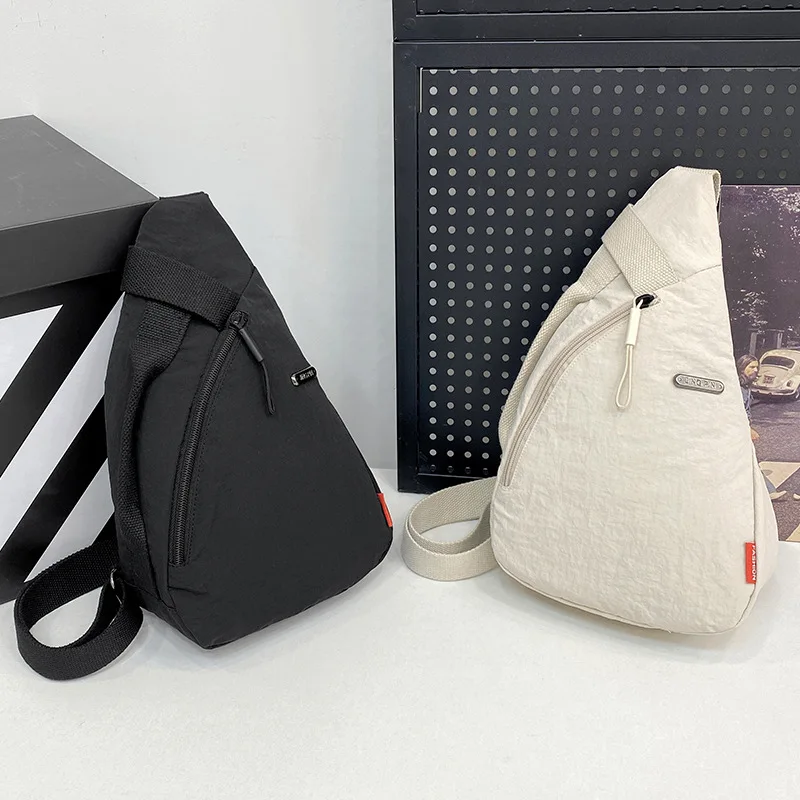 ‌ Torba na ramię z płótna vintage - unisex torba na klatkę piersiową do jazdy na rowerze, lekka torba na ramię w stylu streetwear na podróże na świeżym powietrzu