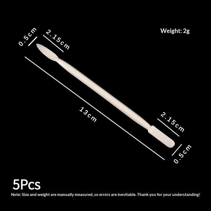 #5Pcs Dual Head Nail Art Stirring Stick For Taking Nail Gel Liquid Dual Head Design Stirring Stick For Salon Nail Art Home DIY