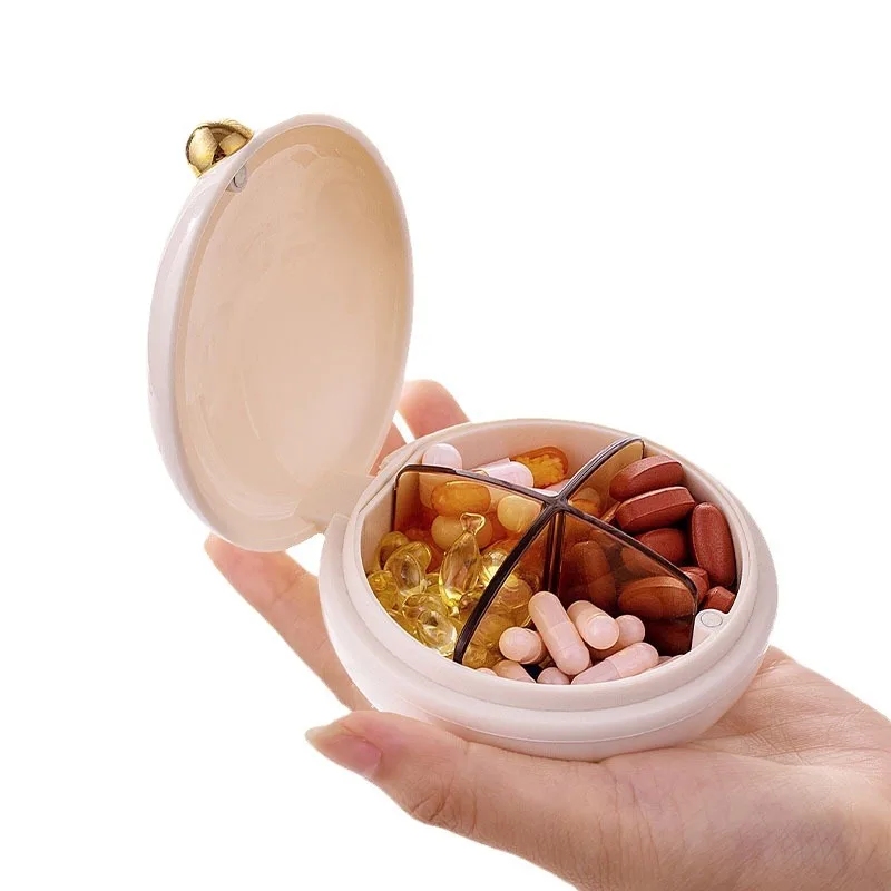 

1pc Light Luxury Portable Sealed Medicine Box Pill Packaging and Storage Box Carry It with You Personal Healthcare Products