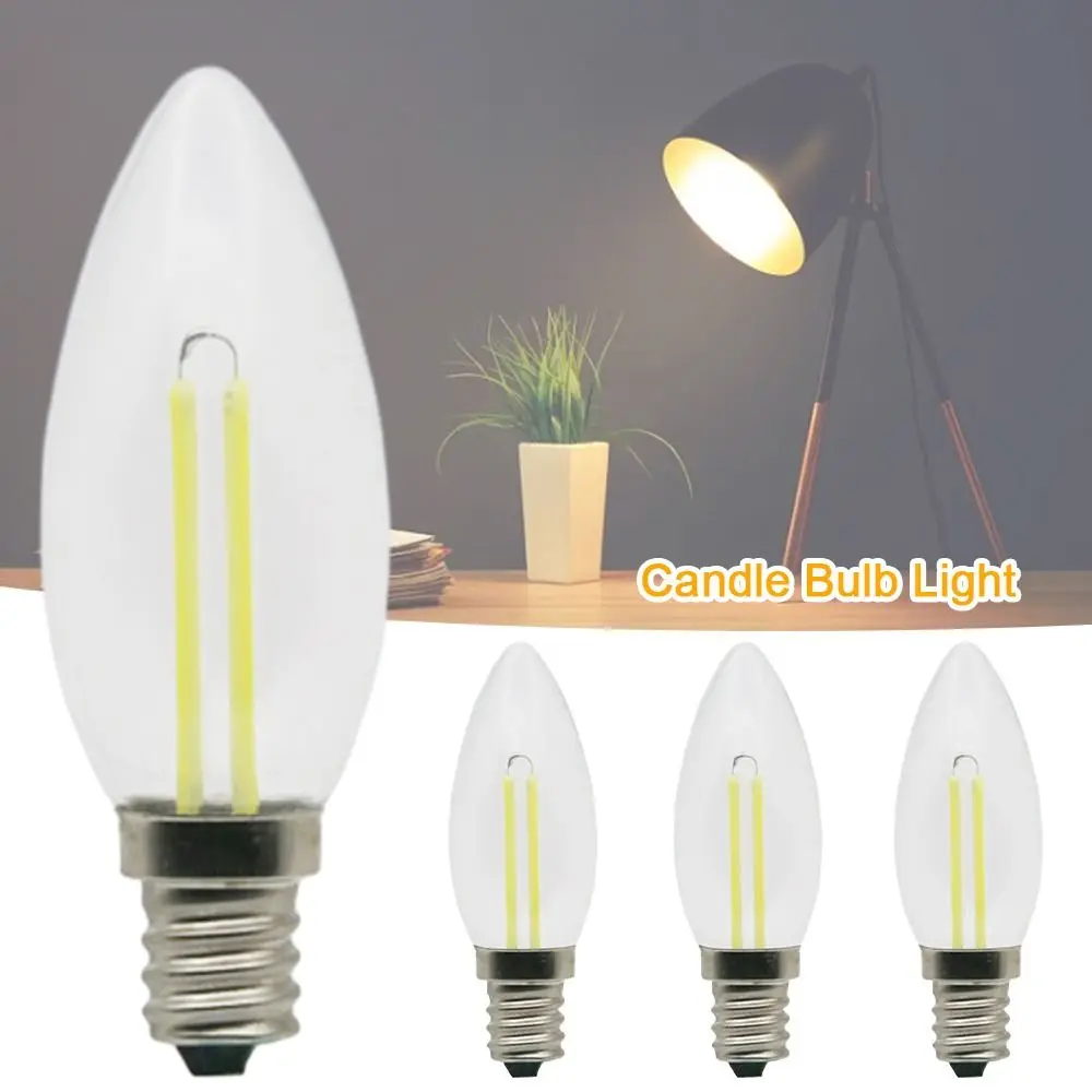 

E12 E14 Crystal Light Bulb Incandescent Warm White Candle Bulb Light Candle Ultra Bright LED Bulb Suspended Ceiling