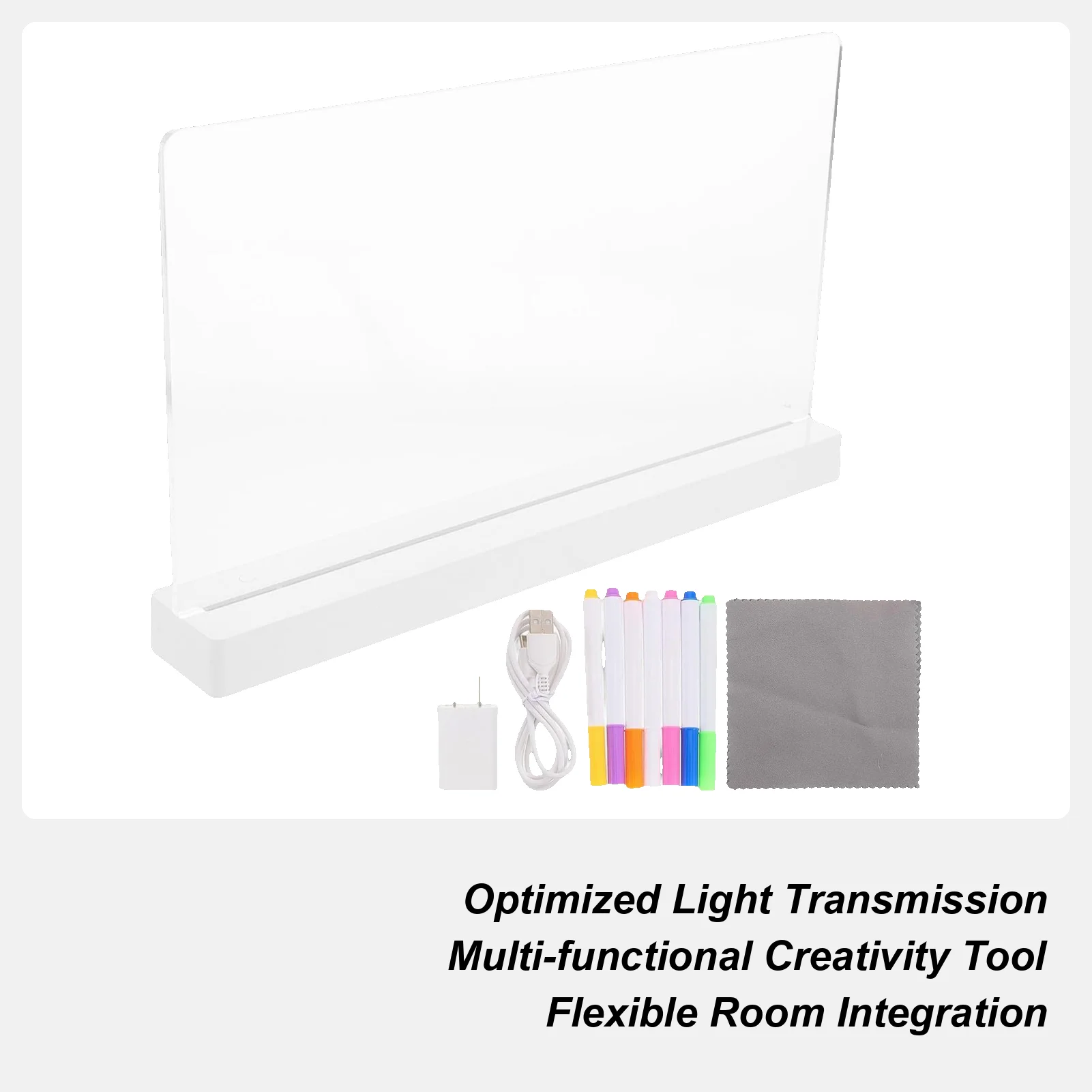 

Детская светодиодная доска для рисования, 1200 мАч, принадлежности для сообщений, акриловая доска для сообщений для мальчиков и девочек, дошкольников, детского сада, центры детского сада