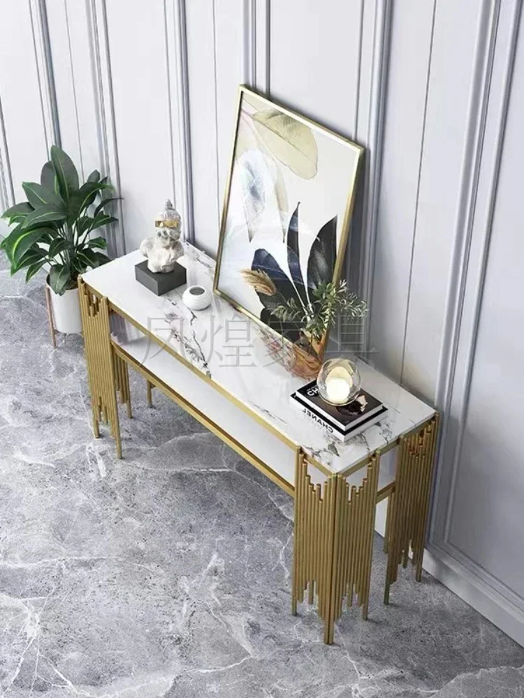 Simple Marble Table Internet Celebrity Living Room Curio Cabinet Narrow Wall Table Side View Table