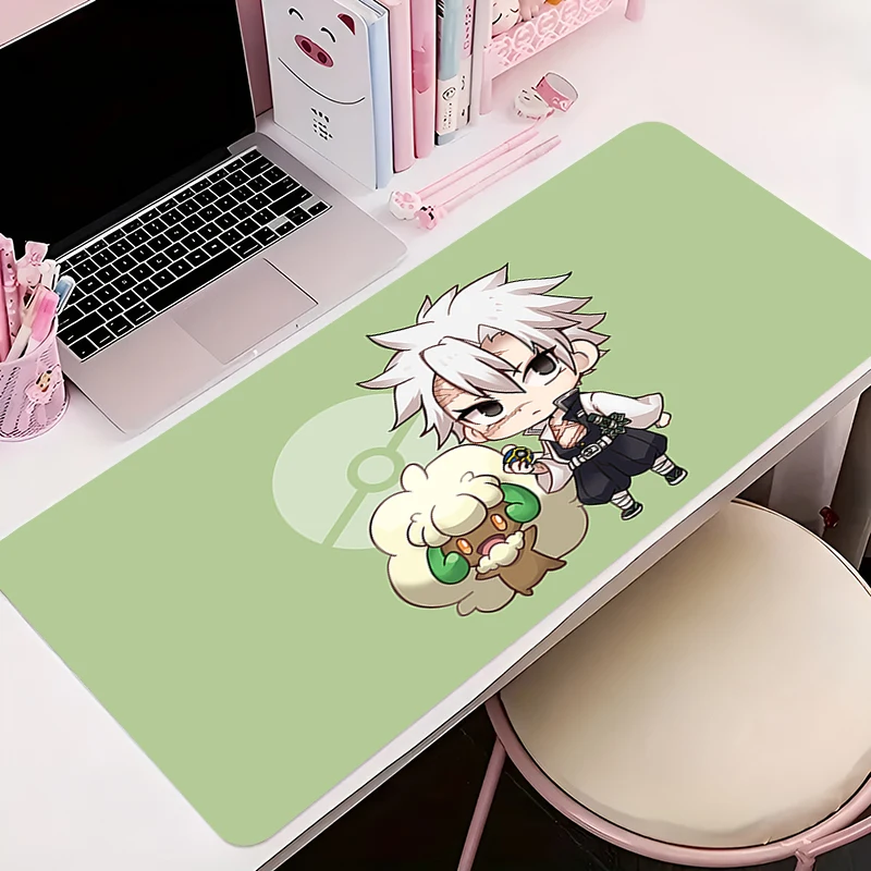 

Mouse Pad Gamer Anti-slip Anime HD Desk Mat Gaming PC Accessories Tablet Pad Large Mousepad D-demon Slayer Extended Keyboard Mat