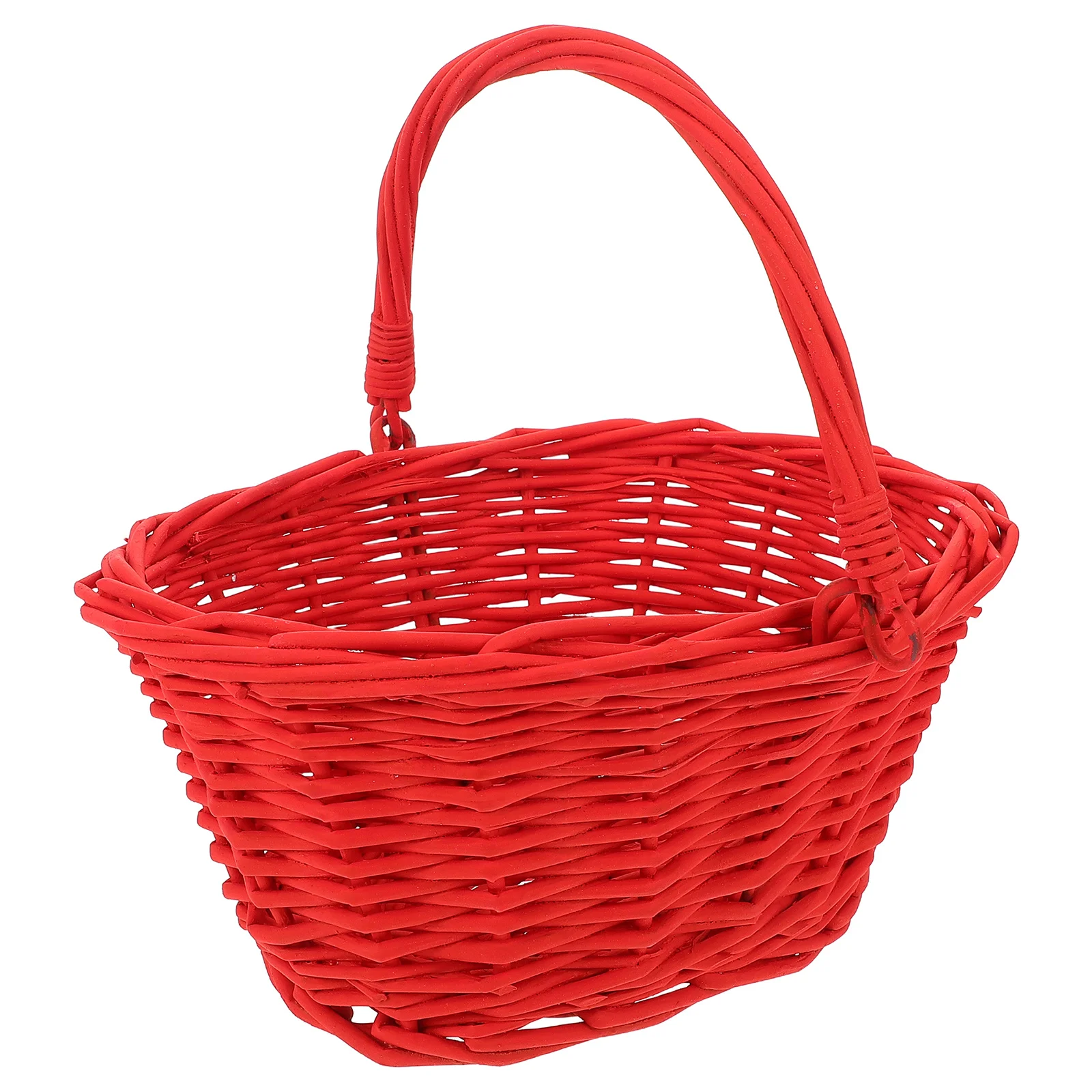 

Natural Wicker Fruit Basket Handwoven Design for Vegetable Storage Kitchen Organization Garden Gathering Portable Style