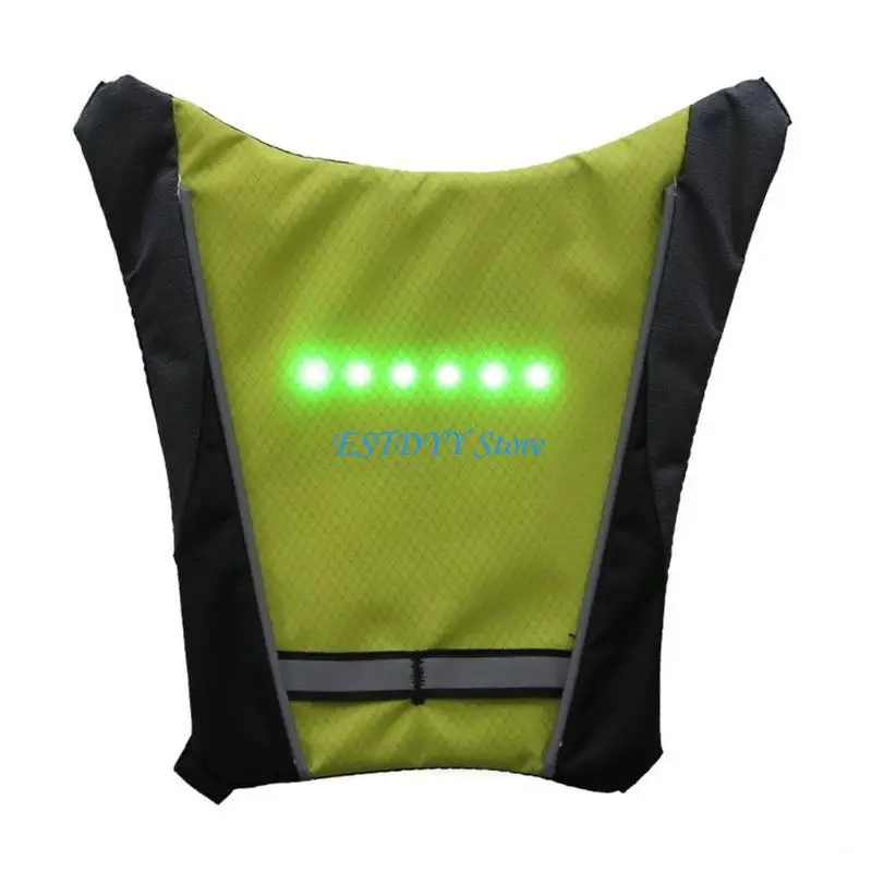 

G6DE Turn Lightweight Reflective LED Light Backpack Outdoor Safety Bag