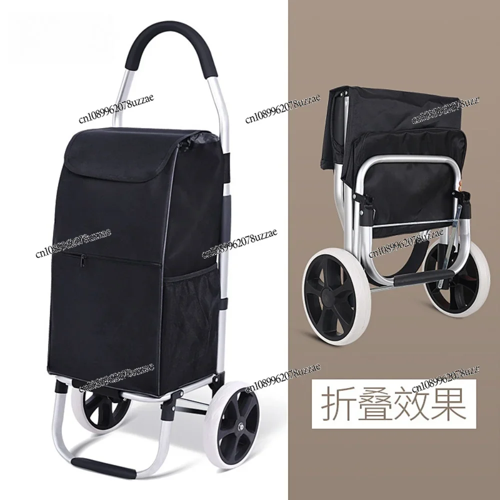 Space Saving Foldable Stair Climbing Cart Easy Carry Multifunctional Home Outdoor Pull Luggage Trolley
