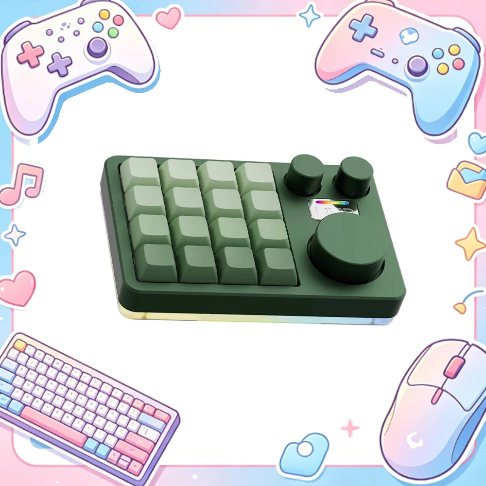 MMD KM16 Pro Mechanical Aluminum Alloy Keyboard 3 Mode Bluetooth Wireless Customized Keyboard Knobs Full Key Custom for Designer