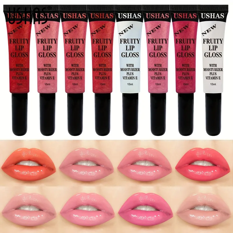 Gelgloss Tint Vloeibare Lippenstift Kristalhelder Lipgloss Hydraterende Niet-Plakkerige Lippen Voller Lipbalsem Olie Make-Up Jelly Lip Glazuur