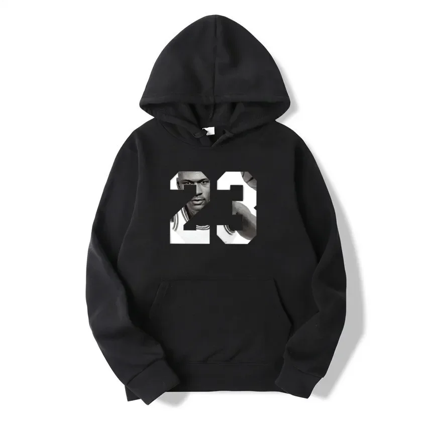 

New 23 Men's and Women's Hooded Sweatshirts Fashion Sports Hoodie Casual Sweatshirts Men's Tops Sweatshirts Men's