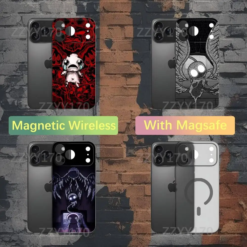 

Game T-The Binding of Isaac Phone Case For iPhone 17,16,15,14,13,12,X,XS,Pro,Max,Plus,E,Air,Mini with Magsafe Magnetic Liquid