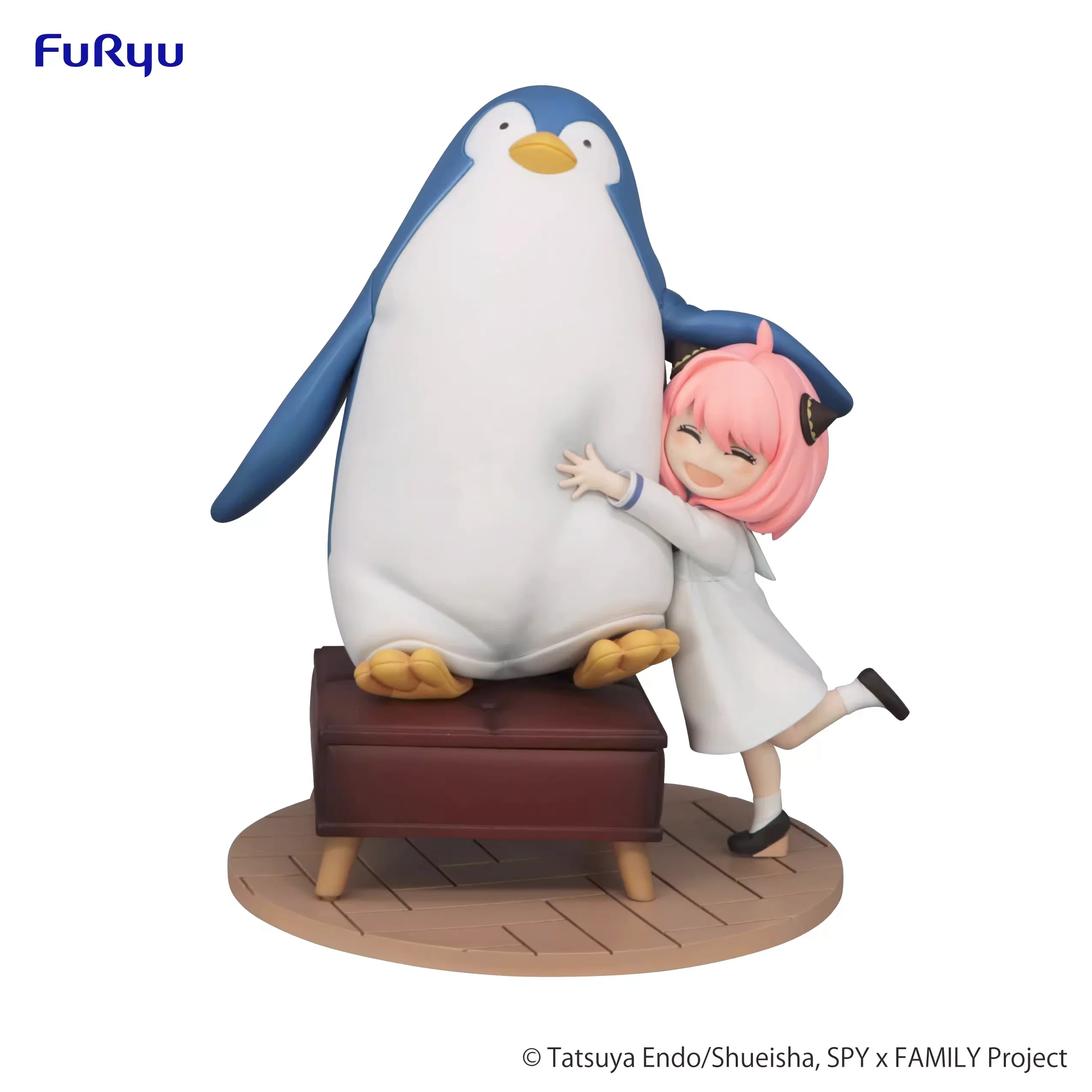 FuRyu SPY×FAMILY Anime Anya Forger & Penguin Exceed Creative Action Figures Model Figurine Original Figuarts Decoration Toys