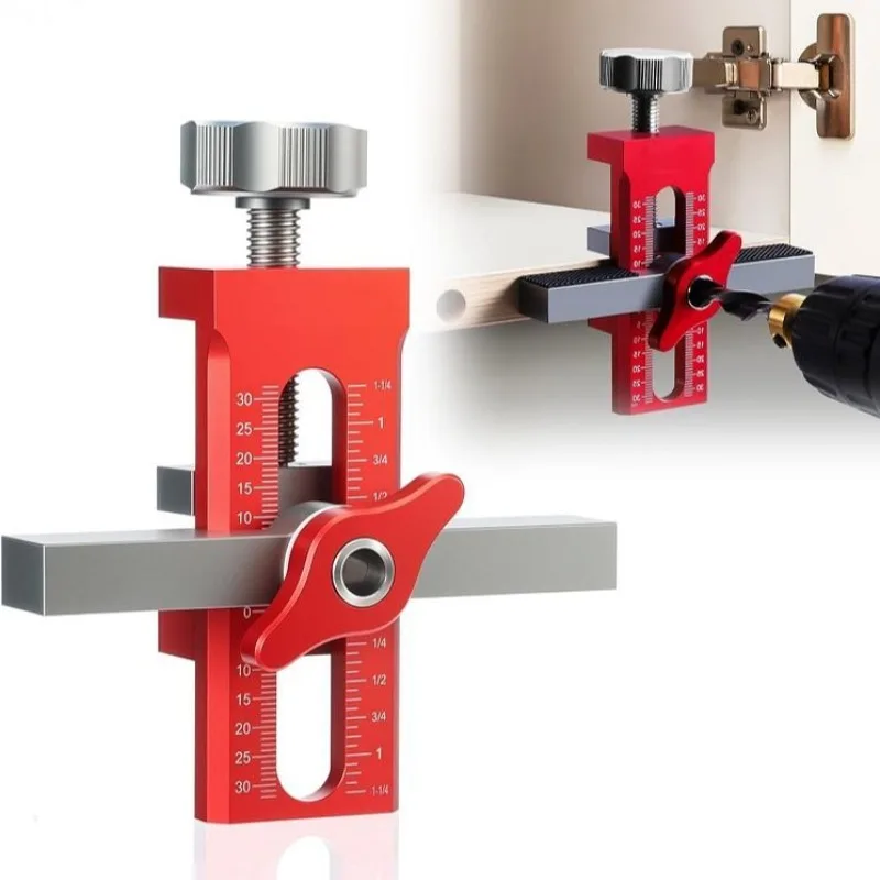 Imbot Cabinet Door Installation Aid Woodworking Fixed Multi-Functional Cabinet Wardrobe Door Artifact Quick Positioning Tool