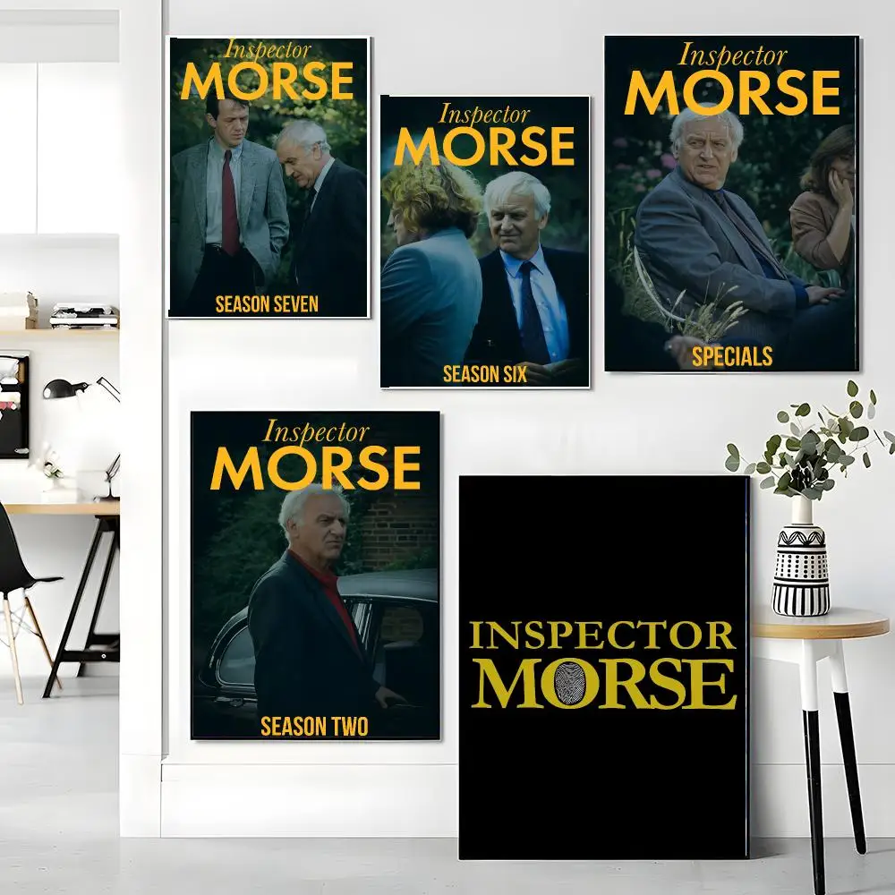 tv series I-Inspector Morse-E Painting Calligraphy Boho Botanical Decor for Living Room Elegant Home Style