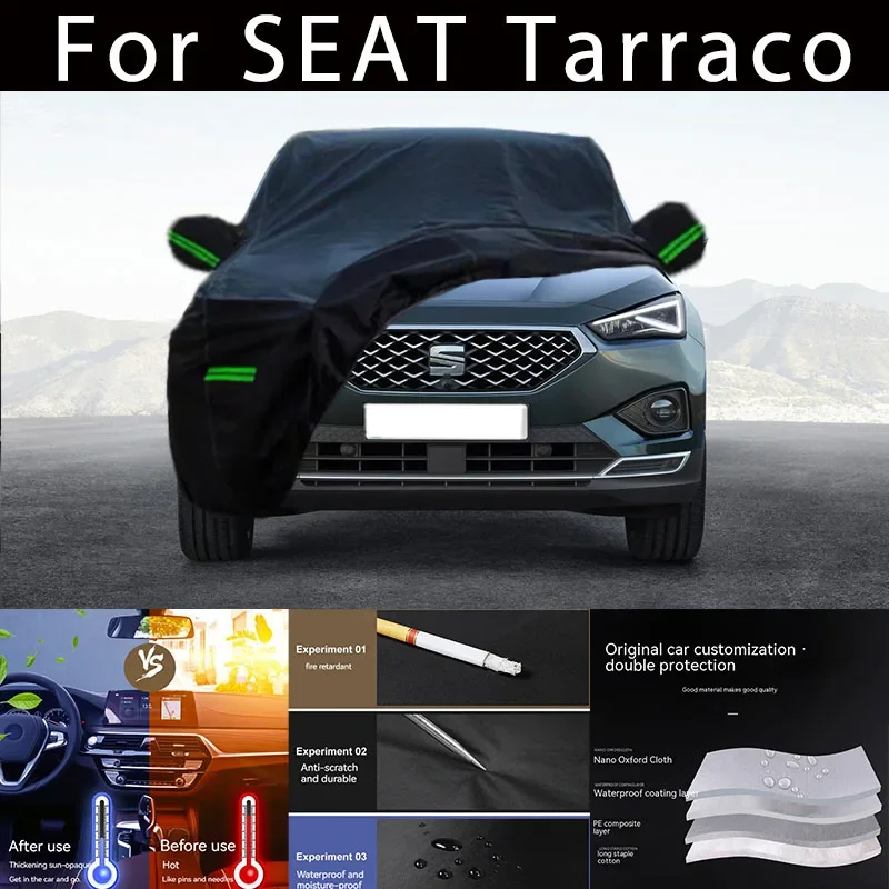 

For SEAT Tarraco Outdoor Protection Full Car Covers Snow Cover Sunshade Waterproof Dustproof Exterior Car accessories