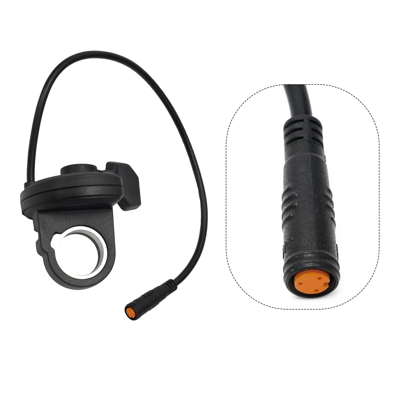 For Bafang 0102 Motor Thumb Throttle Electric Bike Handlebar Accessory 30cm Cable Made from ABS Left/Right Options