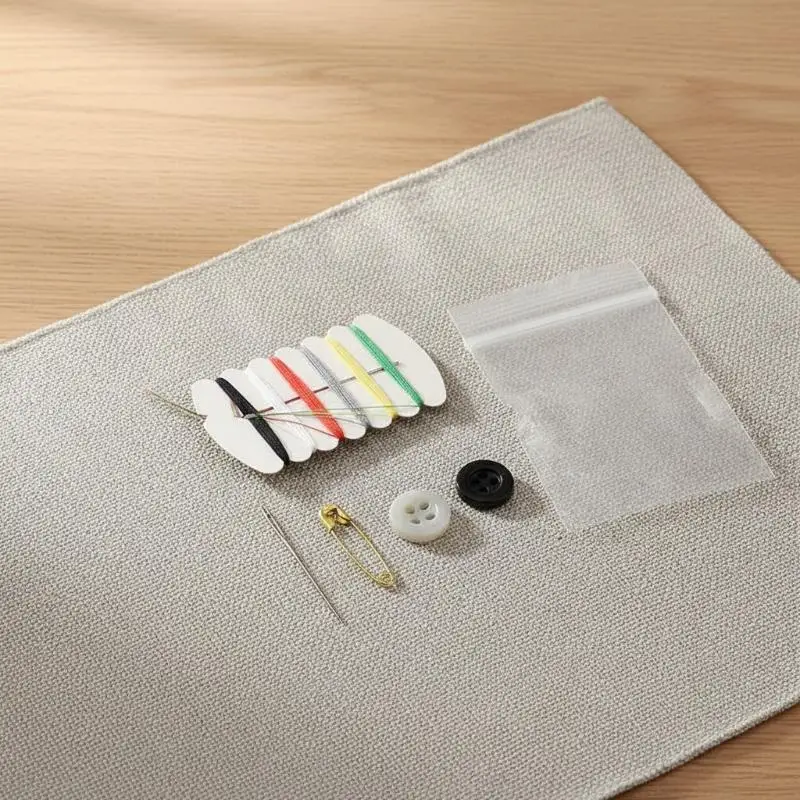 Small Hotel Home Sewing Box Set Sewing Kit Costurero Box Mini Sewing Kit Needle Thread Set For Daily Use