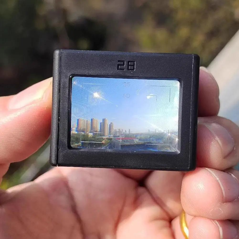 Optical Viewfinder 28mm Rangefinder External External Optical Viewfinder Lens Adapter For Gr Cameras High Definition Viewfinder