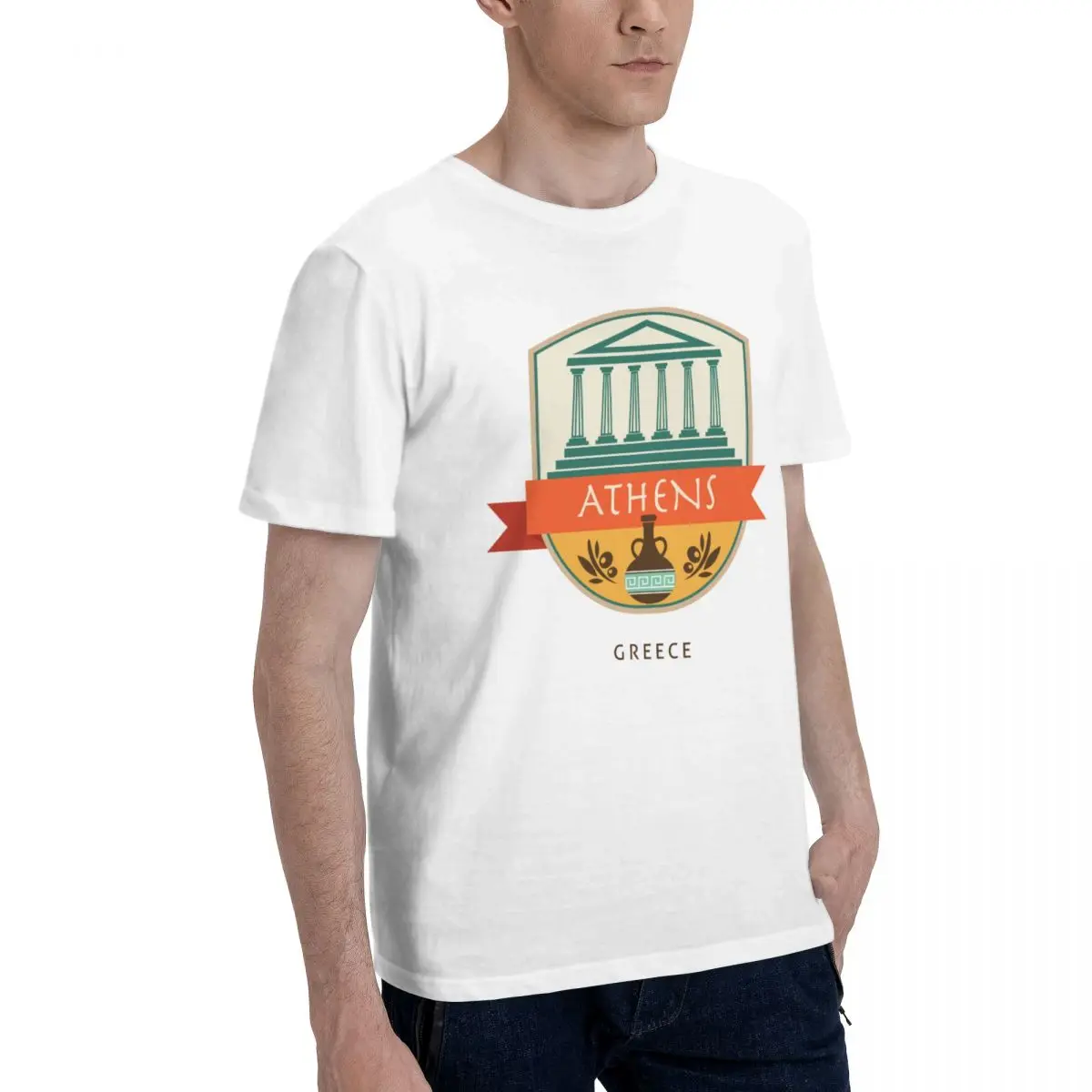 100% Cotton GREECE ATHENS Travel City Souvenir Premium t shirts Men Women Unisex Casual tshirts Clothing T-Shirts For Gift