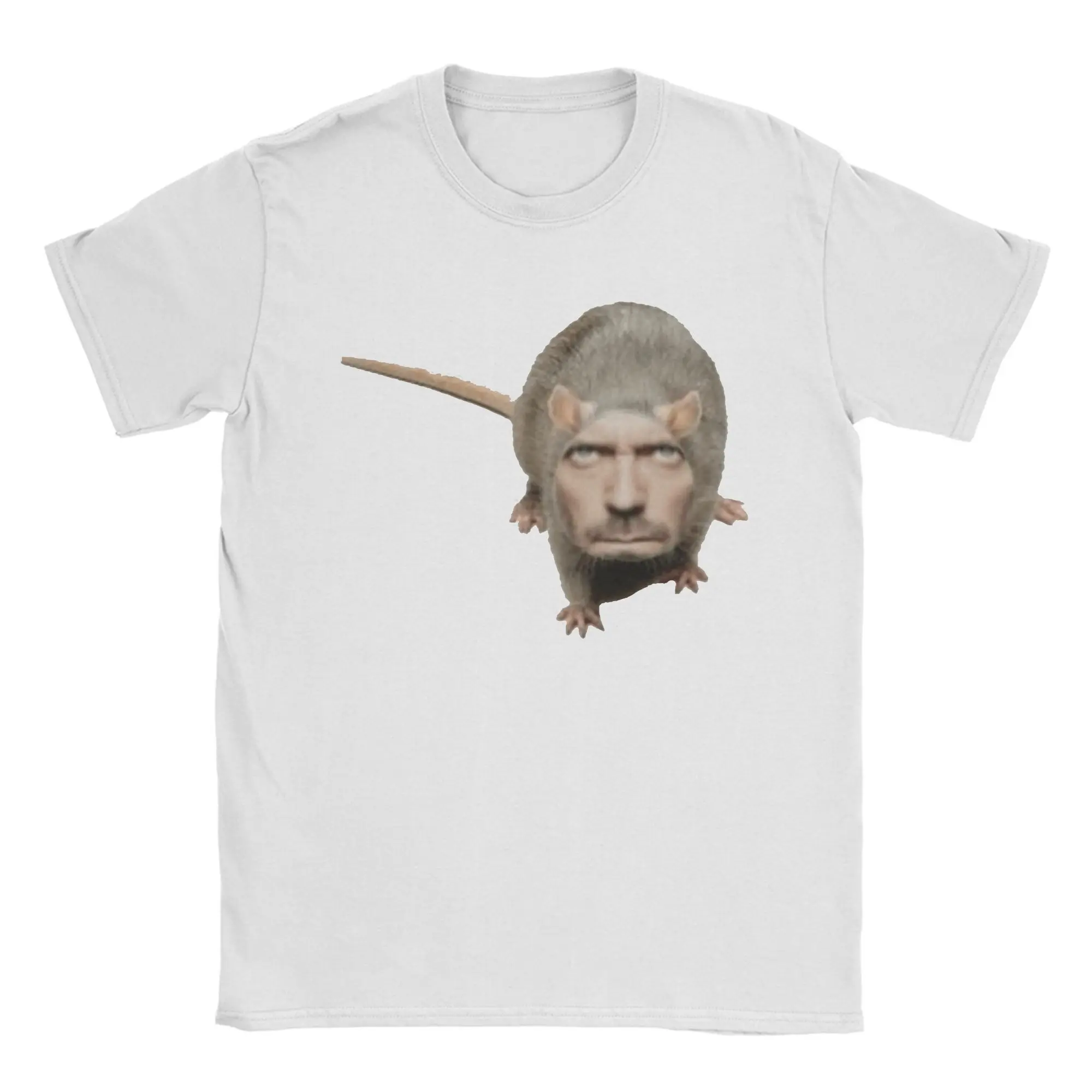 Baixa qualidade dr house rat fun meme camiseta verão algodão camisetas para homem novidade padrão camiseta manga curta roupas clássicas