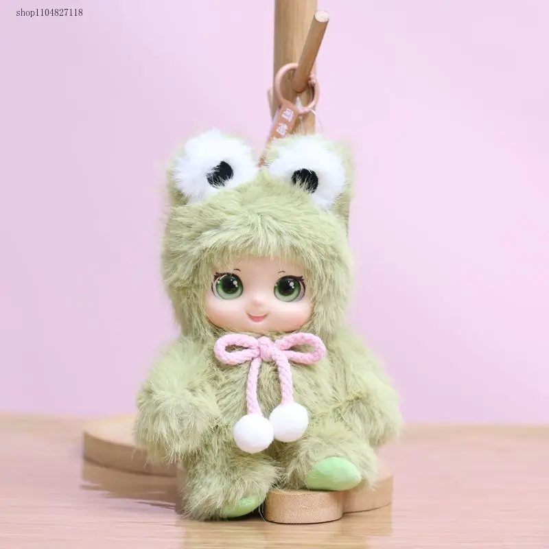 20 سنتيمتر Kawaii لطيف الحيوانات الفينيل الوجه ألعاب من القطيفة ألعاب حيوانات قلادة أرنب الدب الأغنام هدية لعشاق الحيوانات الاطفال شنق حقيبة