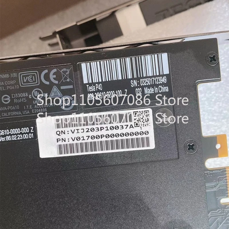 Suitable for P40 24G P100 32G V100 Deep Learning GPU Computing AI Graphics Card， Second-hand