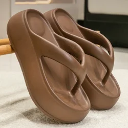 Popular Chunky Platform Clip Toe Sandals 2025 Women New Thick Bottom Slip On Silppers EVA Anti-odorant Sandalias De Mujer 5cm