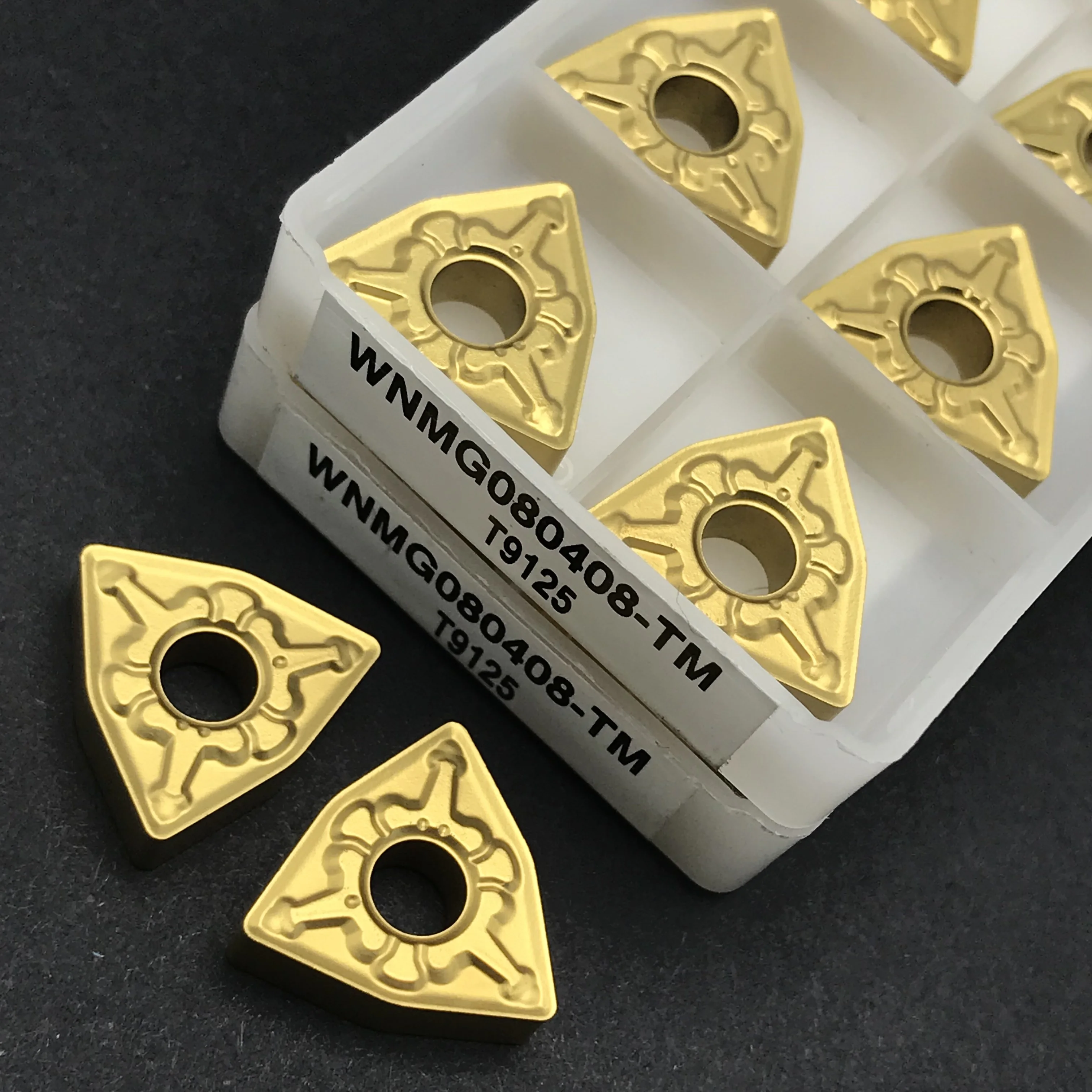 

WNMG080404 WNMG080408 TM T9125 Твердосплавные пластины Внешний токарный станок Токарный станок с ЧПУ Обработка стали Режущая токарная пластина