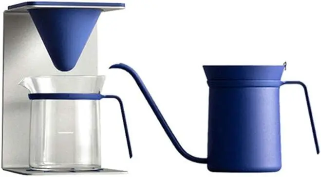 Coffee Kettle Coffee Utensils Four-piece Coffee Filter Pot 304 Stainless Steel Long Mouth Coffee Filter Hand Flush Pot Filter Cu