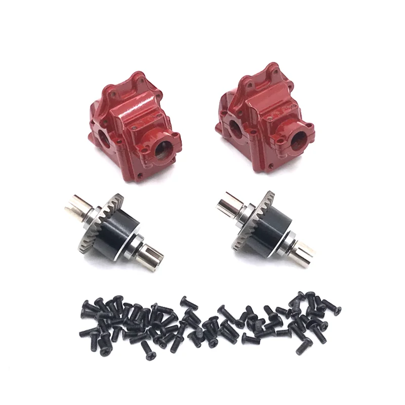 Verbesserte Metall Vorne und Hinten Getriebe Differential Für WLtoys 144010 144001 144002 124016 127017 124018 124019 RC Auto Teile