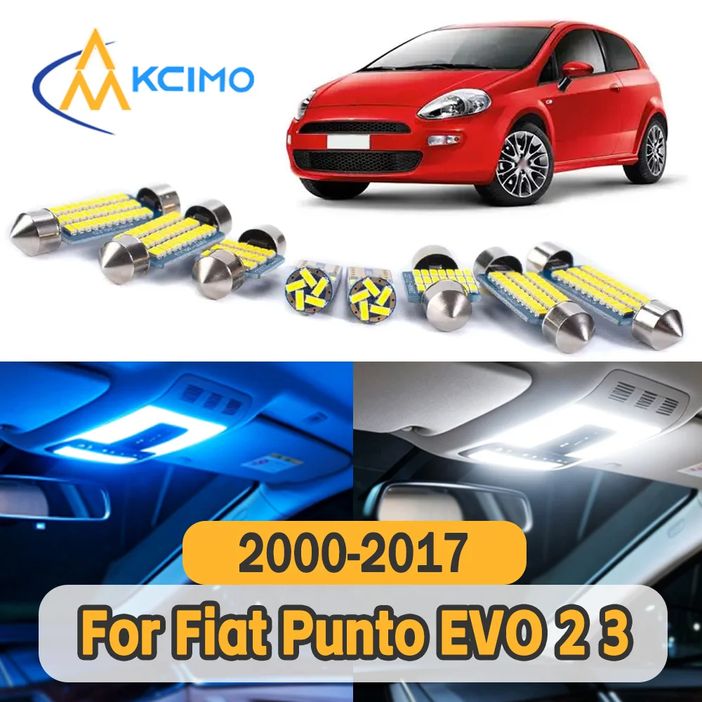 

Long Service Life Car Indoor Lamp Bulbs Stable Illumination Power Saving LED Light Replacement for Fiat Punto EVO 2 3 2000-2017