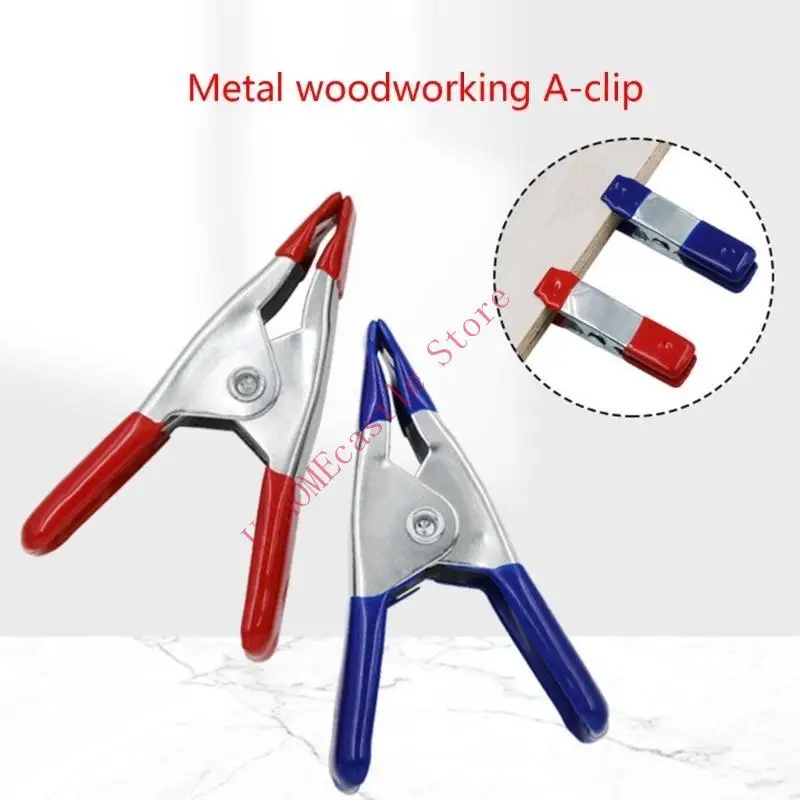 63HF 10Pcs A-shaped Powerful Metal Spring Clip 2 inch Woodworking Metal Spring Clamp
