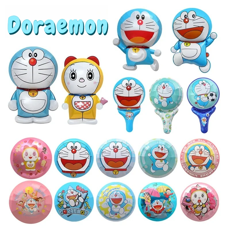โดราเอมอน โดรามิอลูมิเนียมฟอยล์ลูกโป่งน่ารักอะนิเมะฮีเลียมแอร์โกลบอสวันเกิดตกแต่งปาร์ตี้เบบี้ชาวเวอร์ของเล่นเด็กอุปกรณ์ประกอบฉากภาพถ่าย