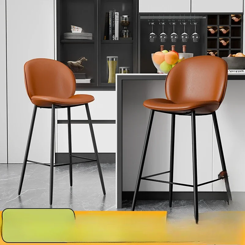 

The product can be customized. Modern bar chair, light luxury backrest, minimalist design wrought iron