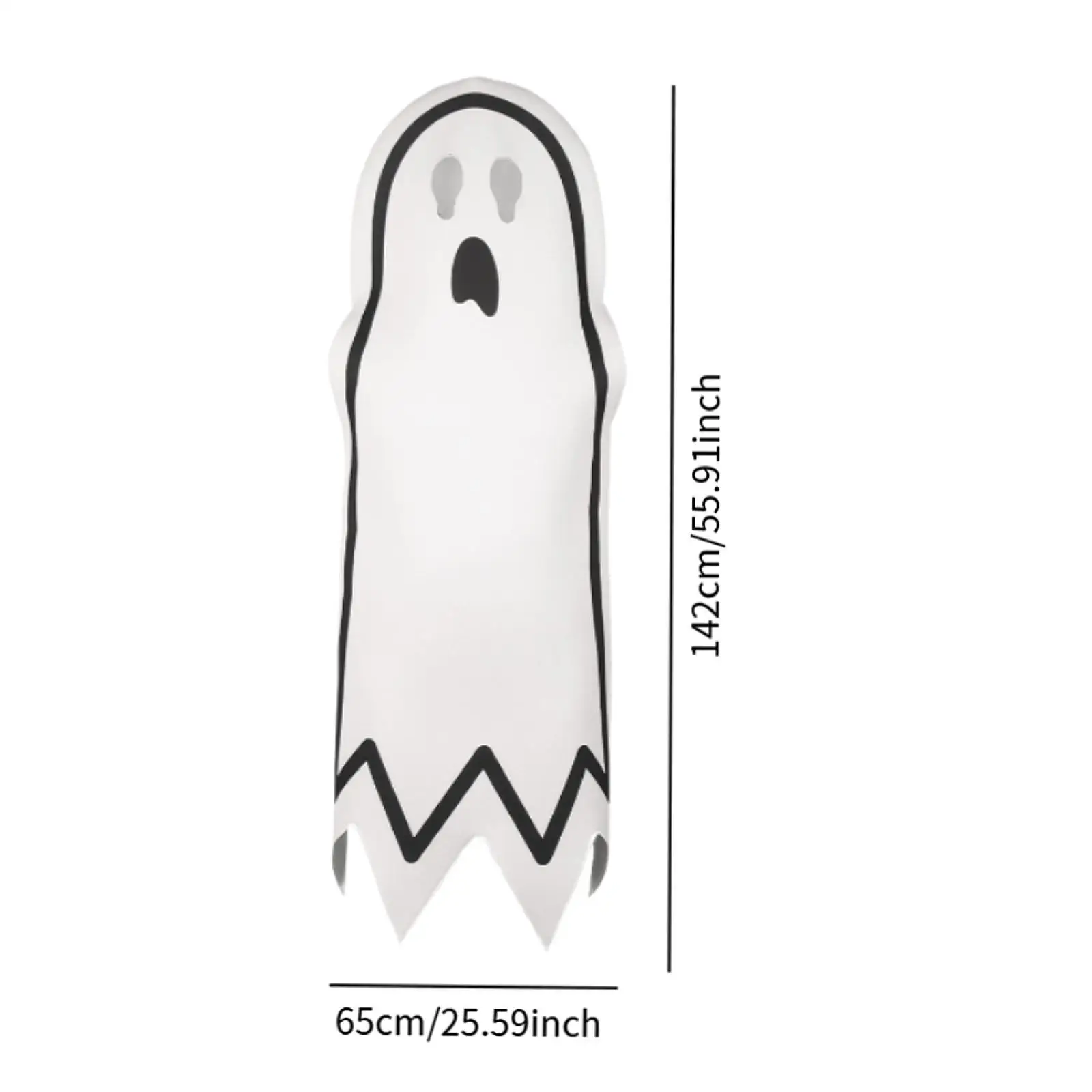 Kostium na Halloween: Straszny płaszcz ducha, przebranie na imprezę, występ sceniczny, odgrywanie ról, maskarada, karnawał.