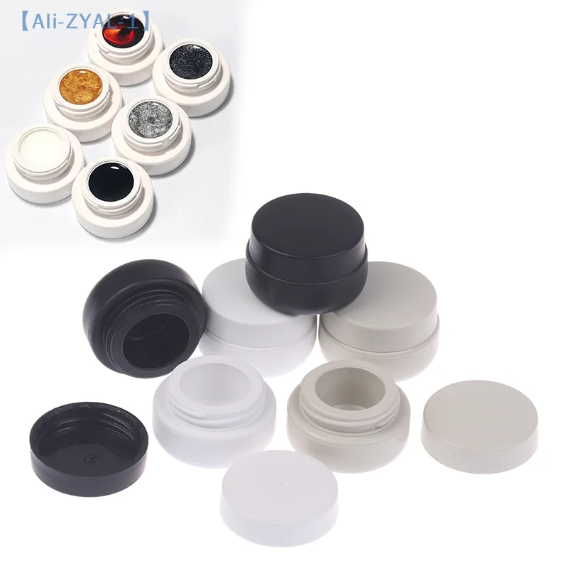 【ZYAL-1】2-2.5ml Avoiding Light Nail Patting Gel Jar Nail Polish Holder Case Packaging Box Manicure UV Glue Organizer Plastic