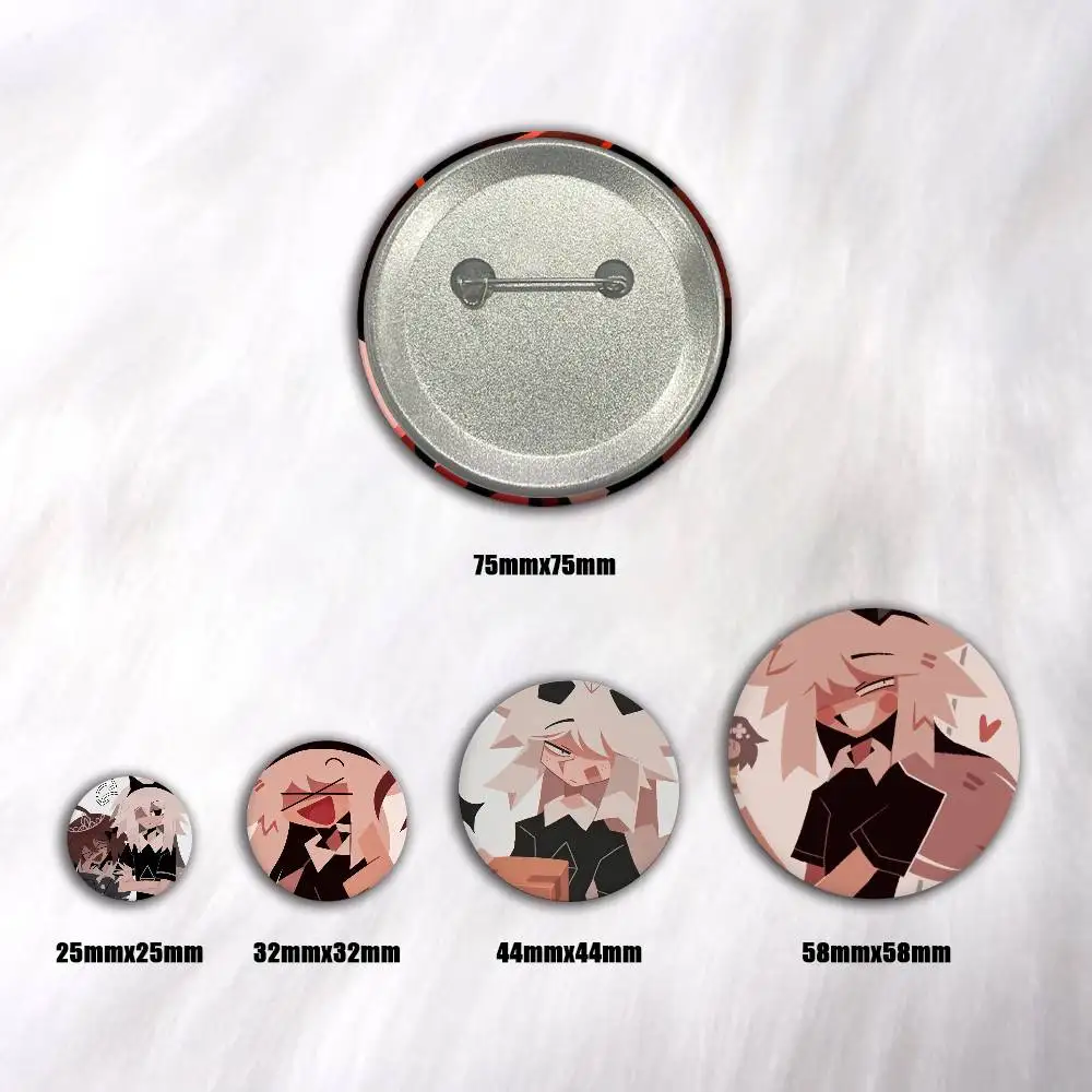 FPE Anime Oliver  Pins Badges Round Laser Badge Brooch Clothes Backpack Accessories