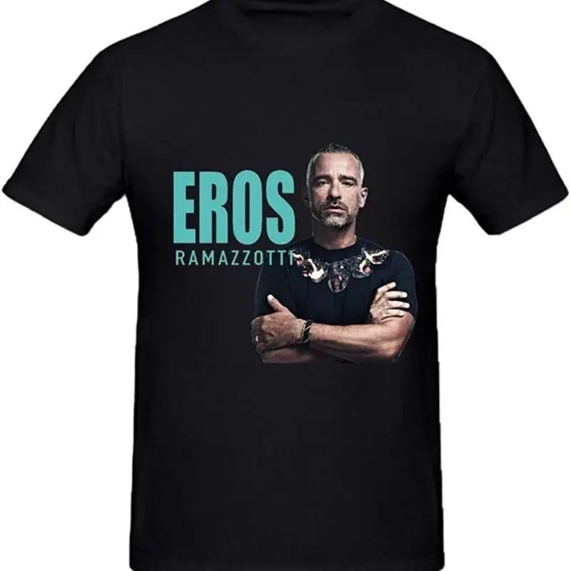 إيروس رامازوتي تي شيرت قطن أسود مقاس S إلى 5Xl