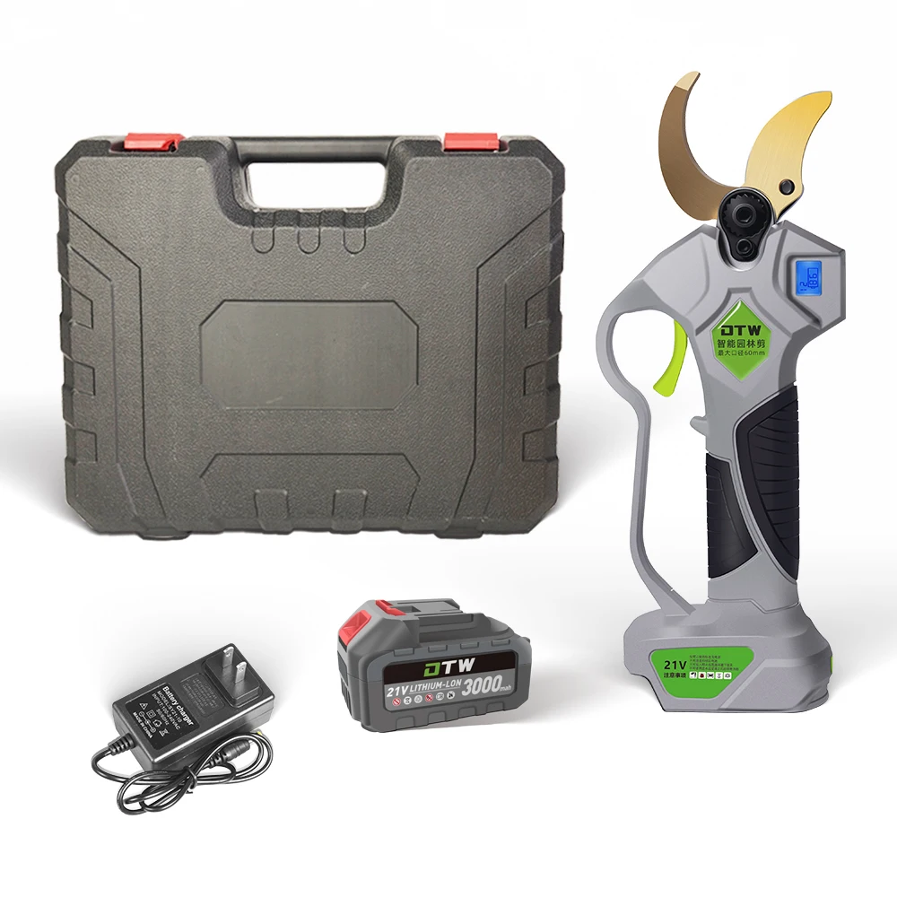 

A1-0021 New Arrival Large Cutting Diameter 21V Lithium Battery Brushless Motor Cordless Pruning Shear Pruner Electric
