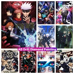 2023 Pop Anime Jujutsu Kaisen Diamond Painting New Rhinestone 5D DIY Full AB Drill Mosaic Embroidery Cross Stitch Kit Home Decor