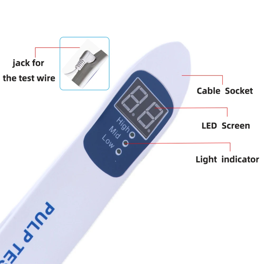 New Dental Pulp Tester Endodontic Vitality Tester Mode High-Mid-Low Speed