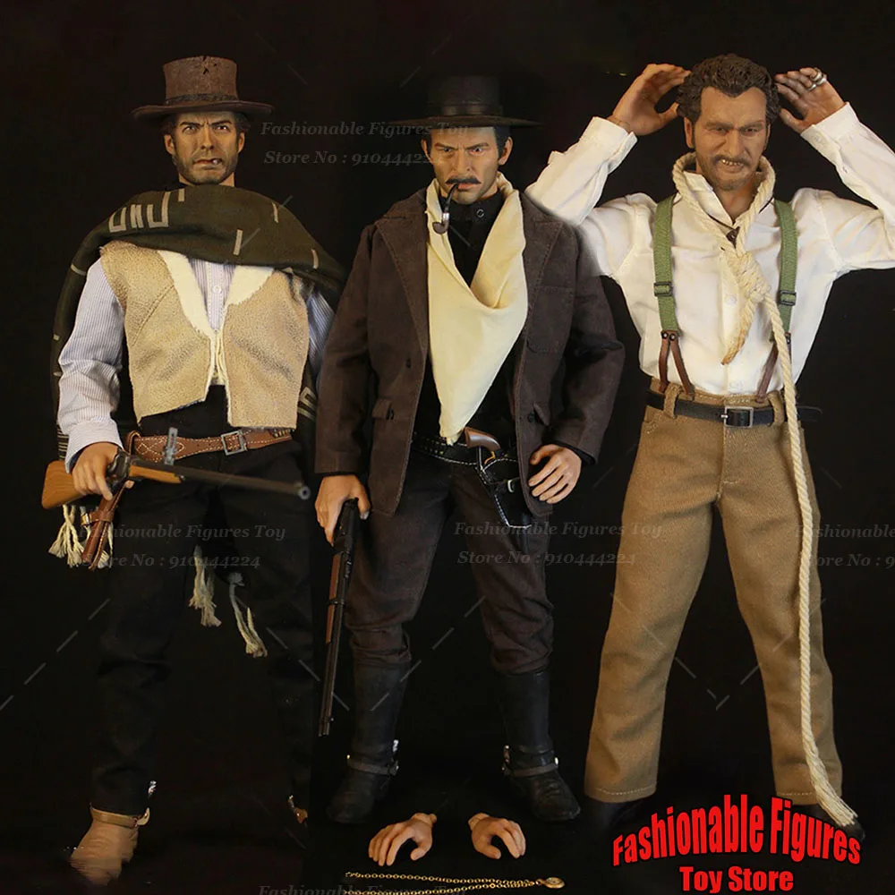 

REDMAN TOYS RM042 RM043 RM044 1/6 Men Soldier The Cowboy The Good The Bad The Ugly 12Inch Action Figure Model Collection