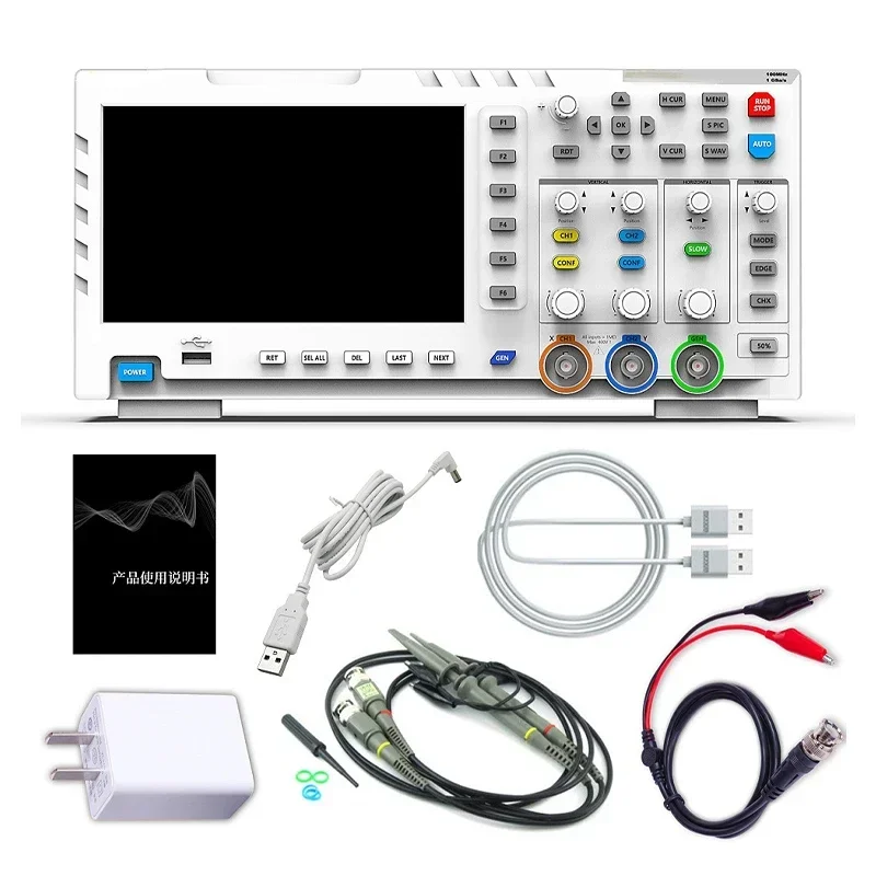 1014D Digital Oscilloscopes 2 In 1 Dual Channel Input Signal Generator 100MHz* 2 Ana-log Bandwidth 1GSa/s Sampling Rate Tools