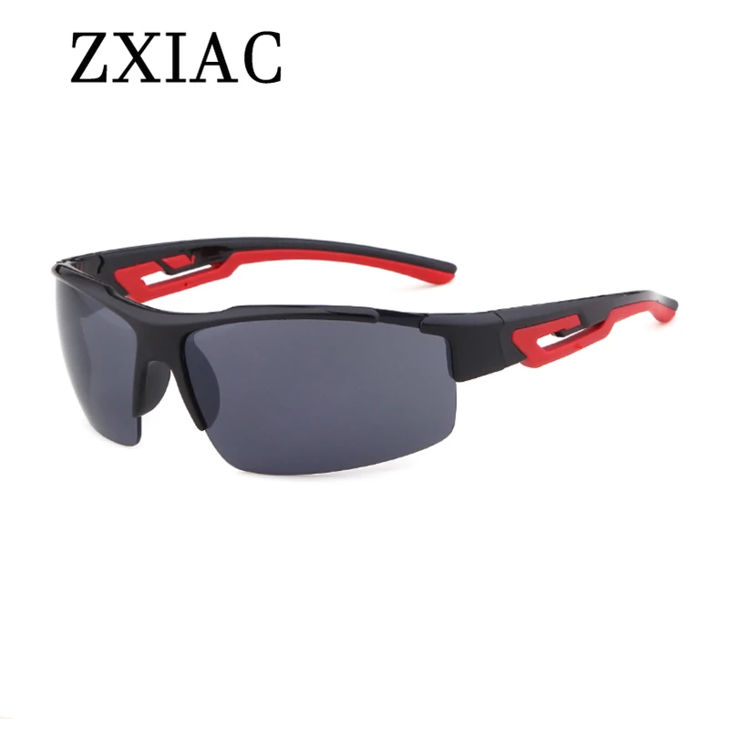 ZXIAC New Half Square  Frame Sunglasses Men Brand Designer Sport Outdoor Driver Eyewear 2024 Women Travel Cycling Shades UV400